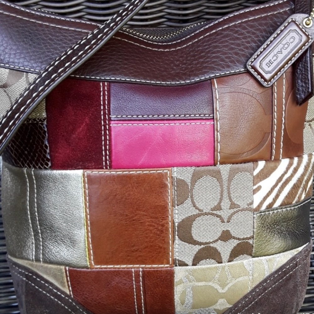 Coach Multicolor Patchwork Crossbody Bag - Picture 3 of 4